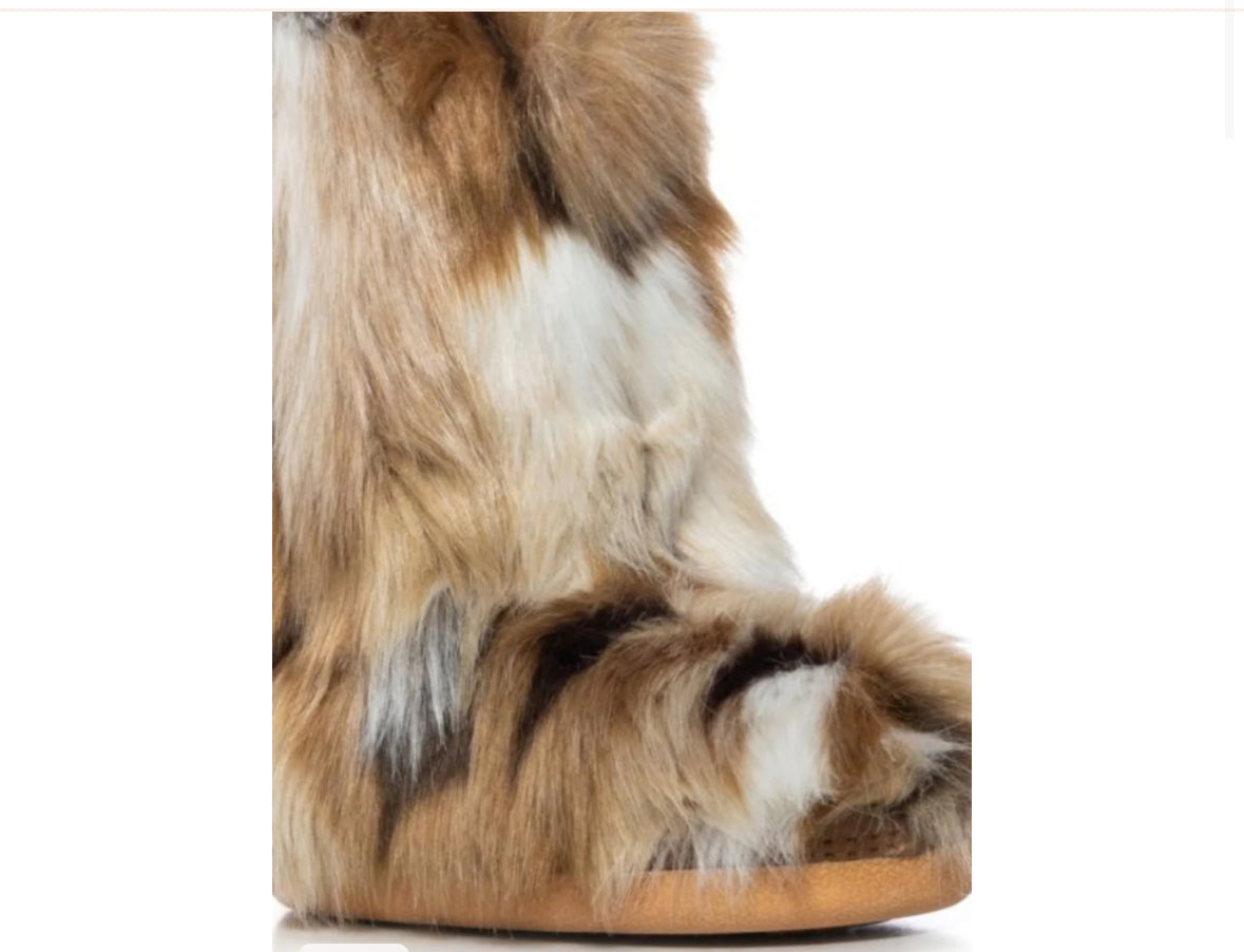 NADIANNA-BROWN FAUX FUR BOOT