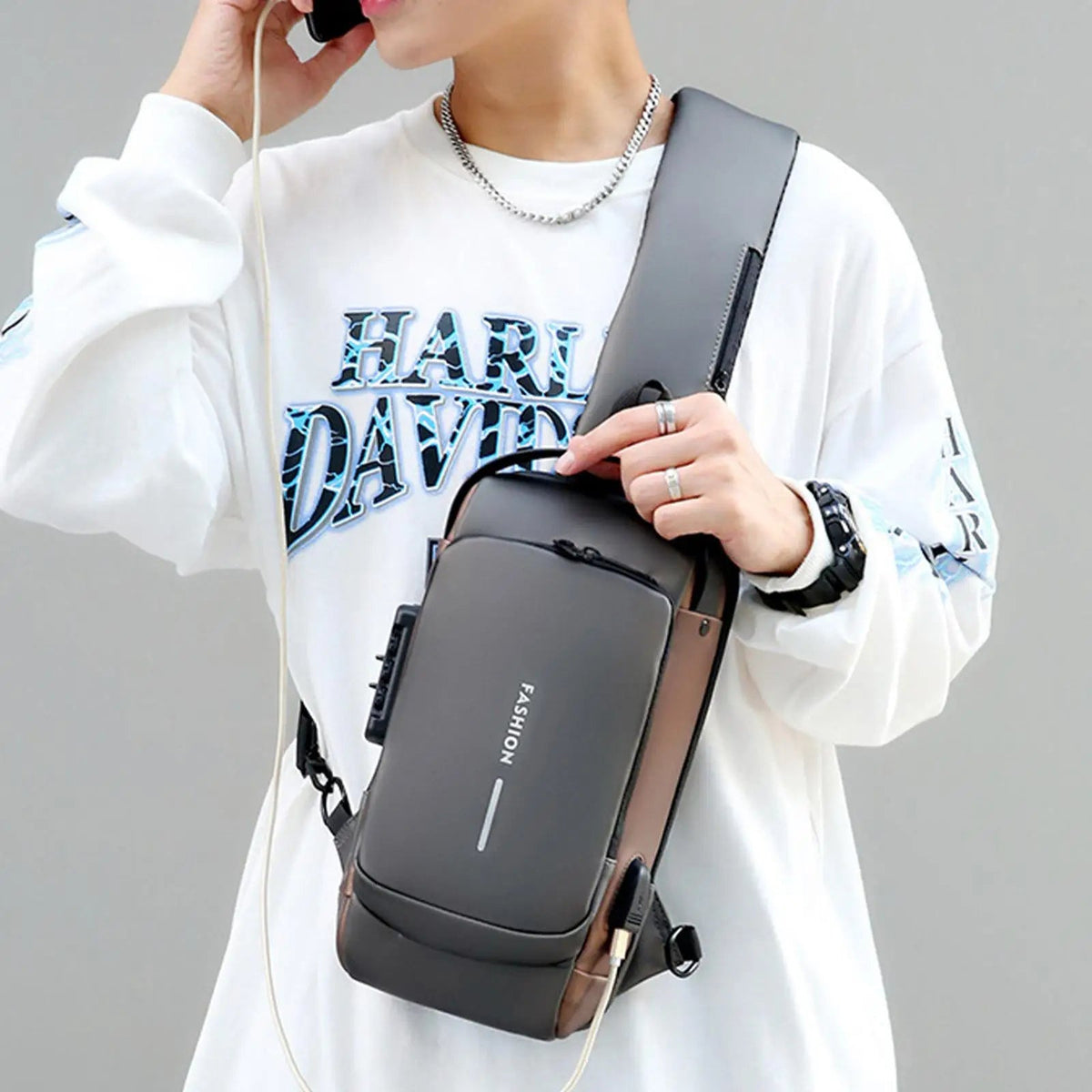 Men's Anti-Theft Sling Pack