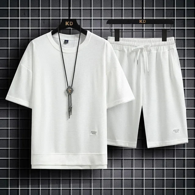 Men's Waffle Casual Summer Tracksuit