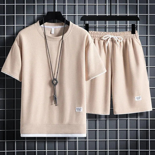 Men's Waffle Casual Summer Tracksuit
